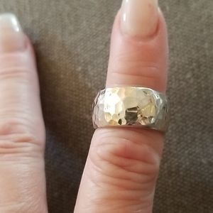 Silpada hammered cigar ring
